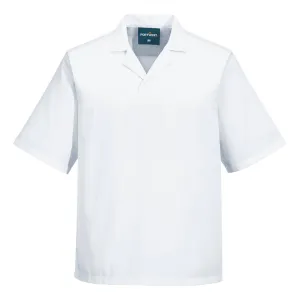 Shirt zonder zakken met korte mouwen Wit voorkant