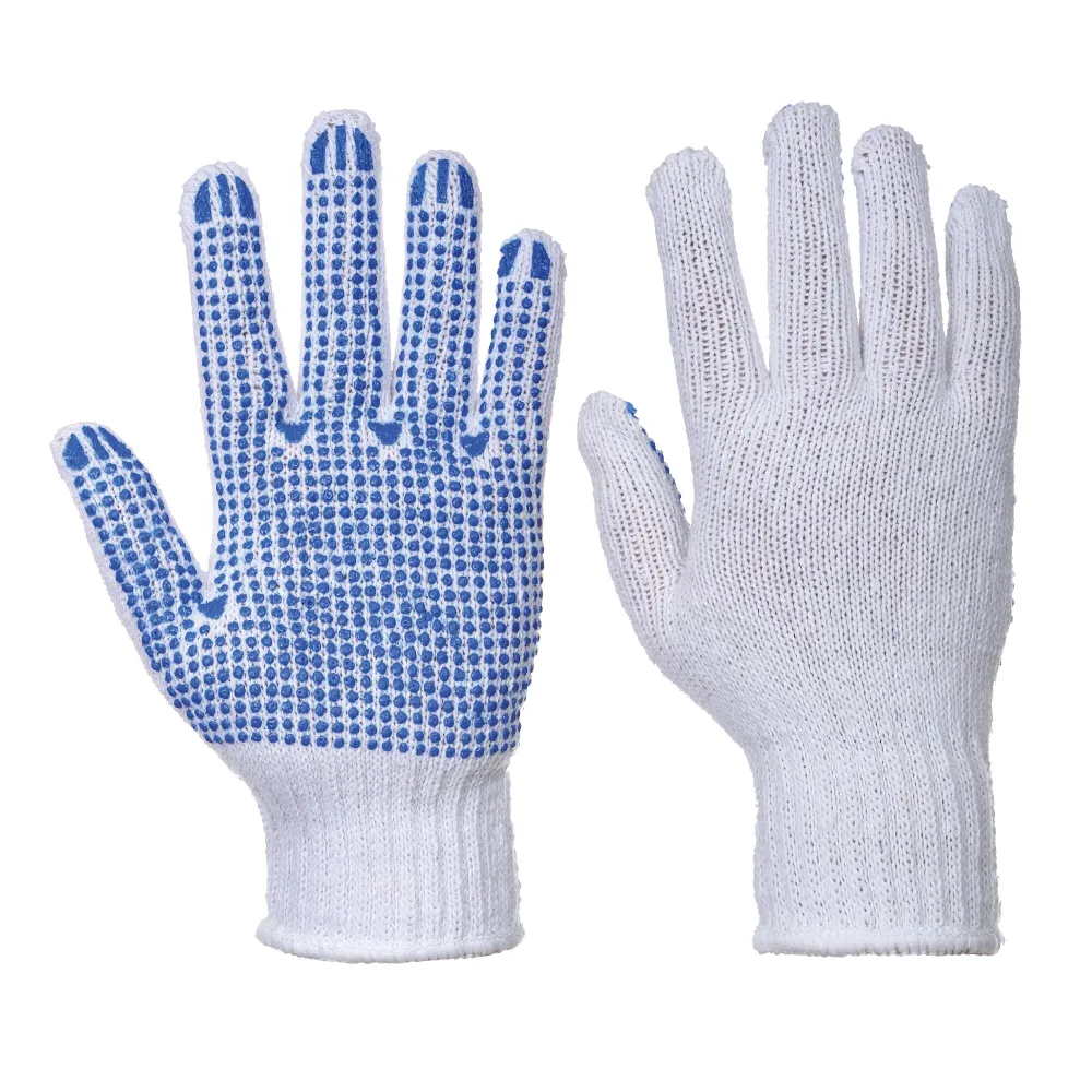 Klassieke Polka dot Handschoen Wit/rood voorkant