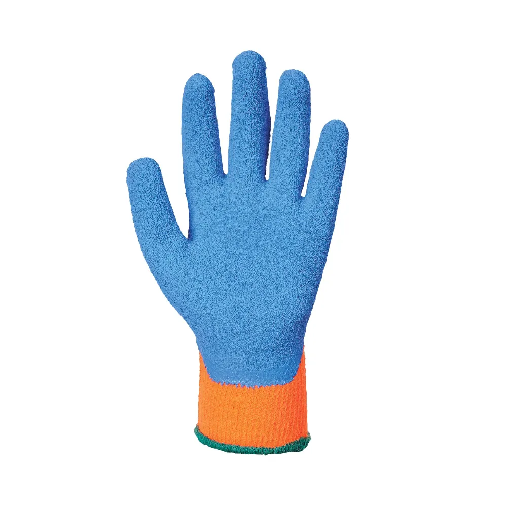 Cold Grip Handschoen Oranje/blauw voorkant