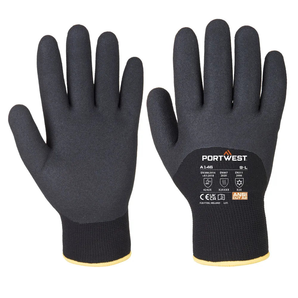 Artic Winterhandschoen Zwart voorkant
