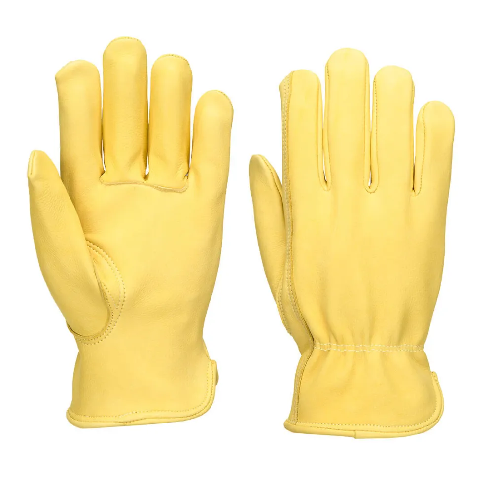 Klassieke Driver Handschoen Beige voorkant