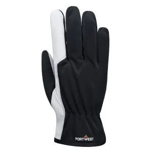 Mechanisch 120 Lederen Palm Handschoen Grijs voorkant