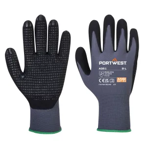 DermiFlex Plus Handschoen Grijs/zwart voorkant