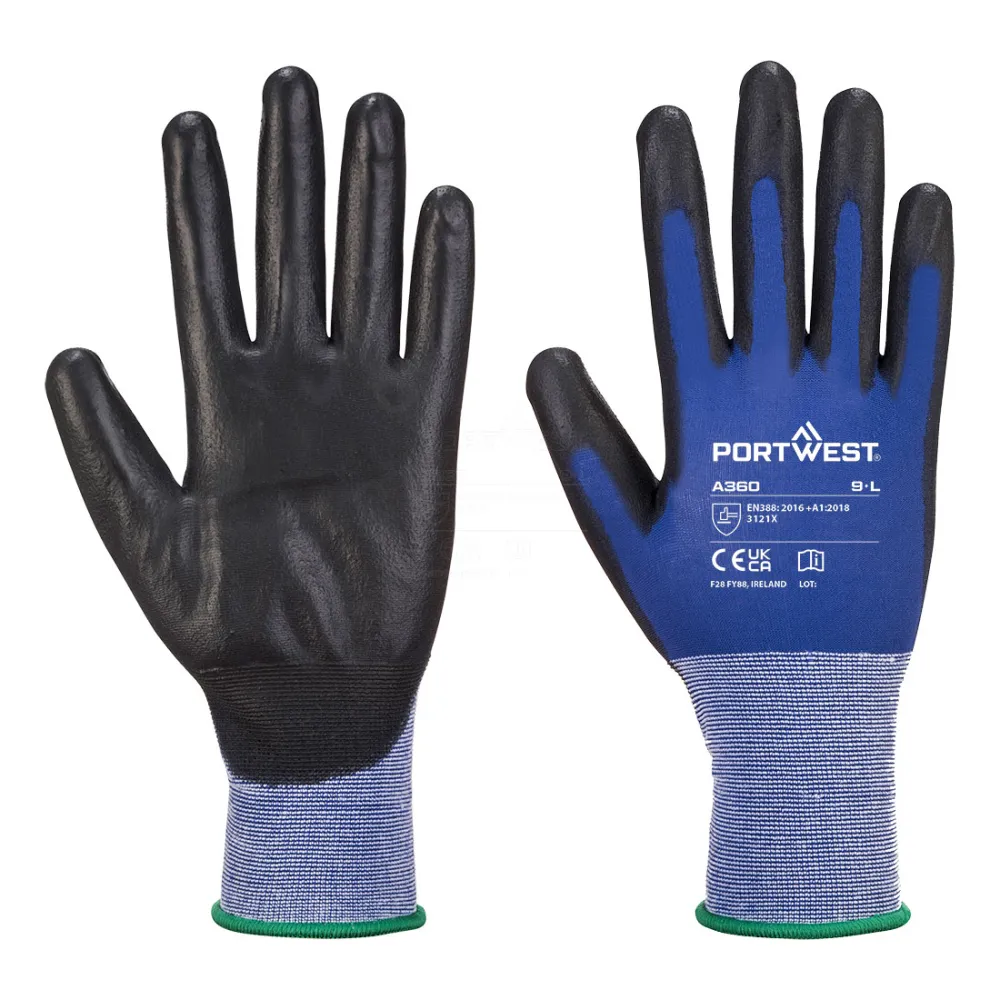 Senti- Flex Handschoen Blauw/zwart voorkant