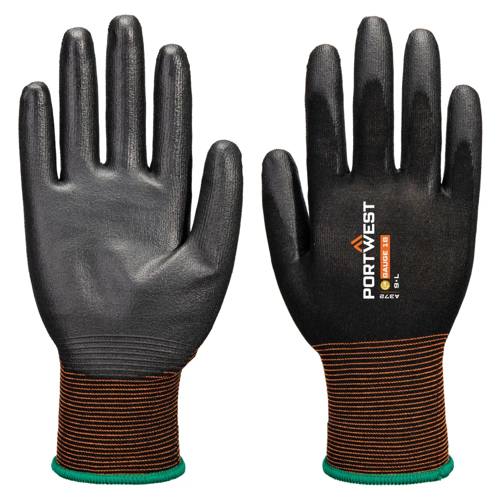 GP Grip 18 PU Handschoen Zwart voorkant