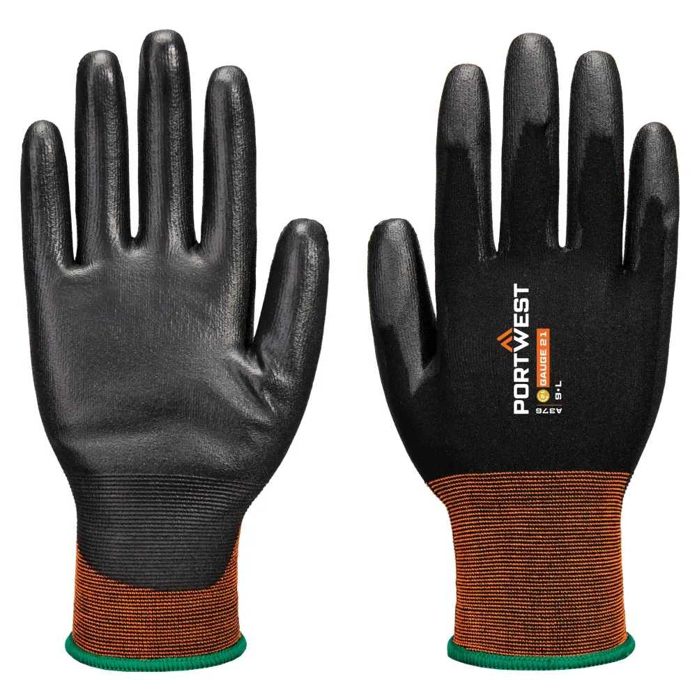 GP Grip 21 PU Handschoen Zwart voorkant