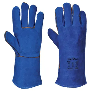 Lashandschoen Blauw voorkant