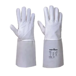 Premium Handschoen voor TIG-Lassen Grijs voorkant