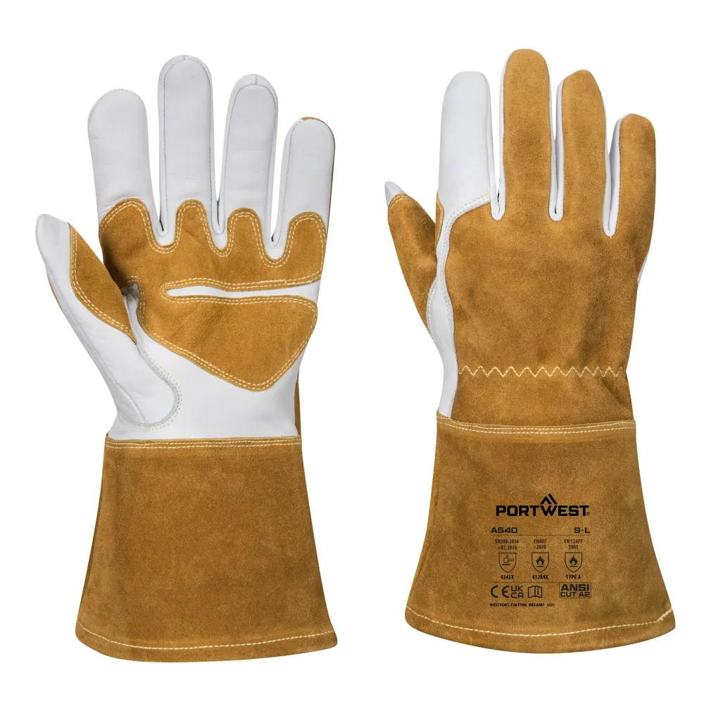 Ultra Las Handschoen Bruin voorkant