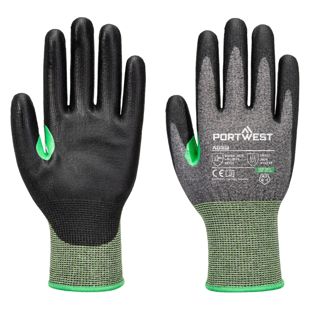 CS C15 PU Snijbestendige Handschoen Grijs/zwart voorkant