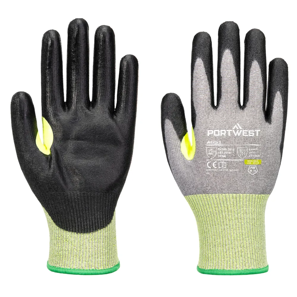 CS E15 PU Snijbestendige Handschoen Grijs/zwart voorkant