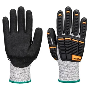 Impact C13 Nitril foam Handschoen Grijs/zwart voorkant
