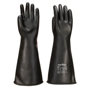 Zwaargewicht latex handschoen Zwart voorkant