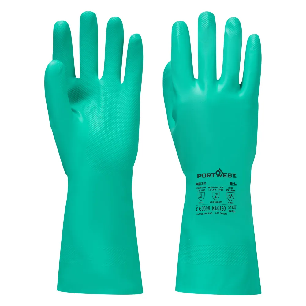 Nitrosafe Plus Chemische Handschoen Groen voorkant