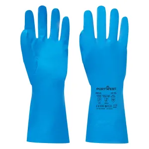 Voedsel Goedgekeurde nitril handschoen Blauw voorkant