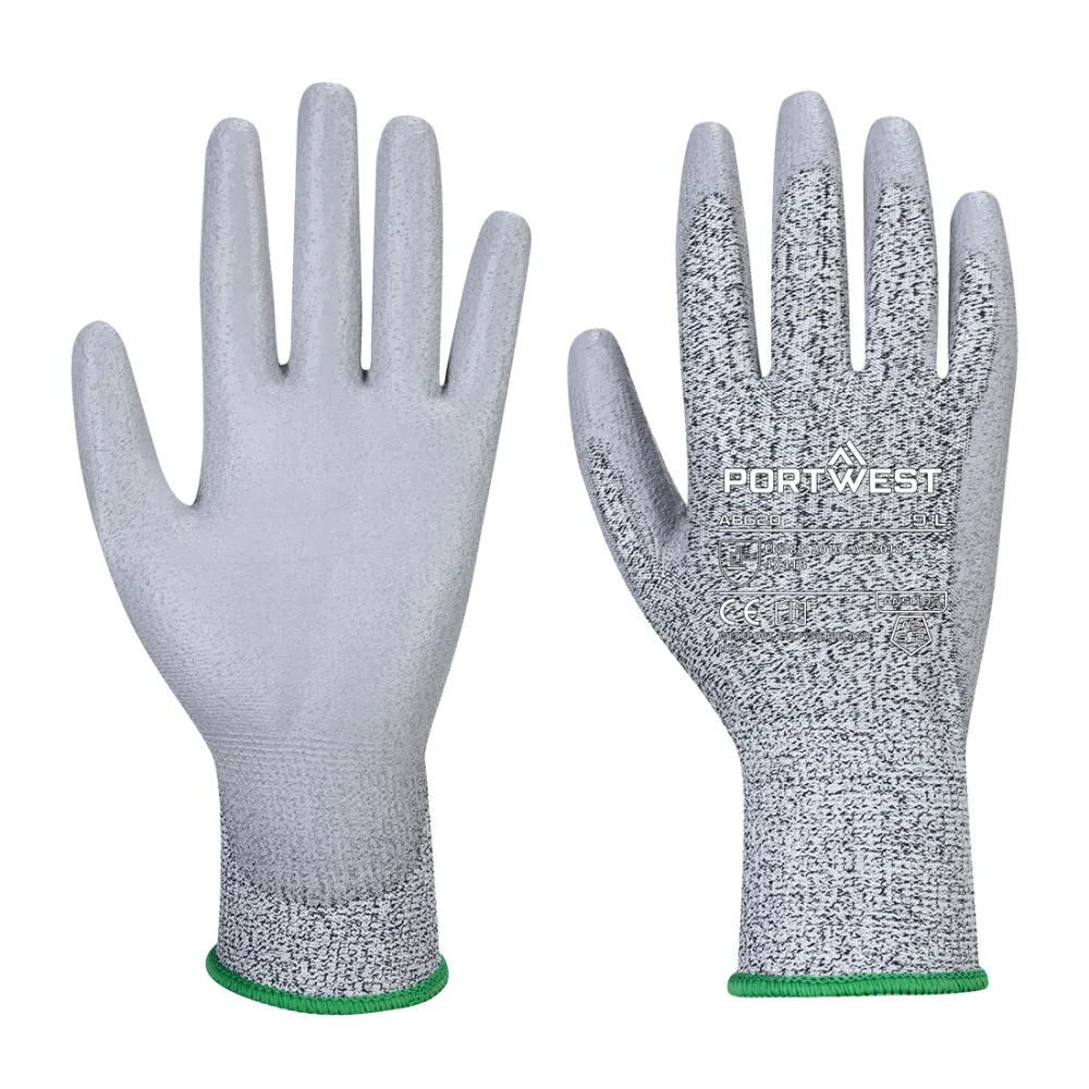 Snijklasse F13 PU Handschoen in Multipack (Pk12) Grijs voorkant