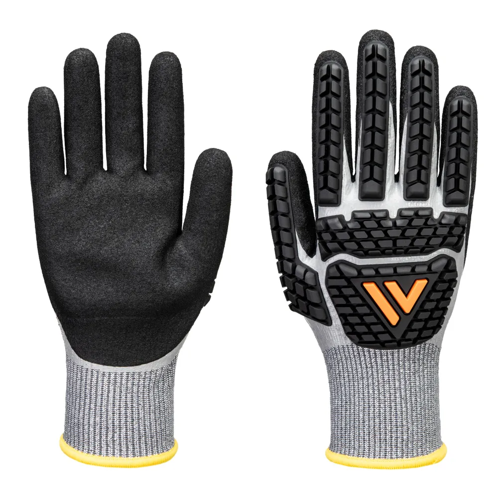 Waterproof Impact Glove Grijs/zwart voorkant