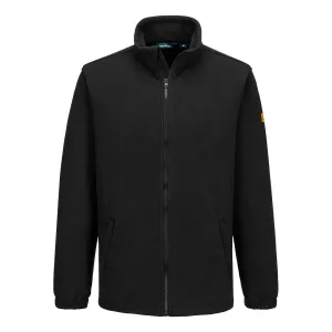 Anti-statisch ESD Fleece Zwart voorkant