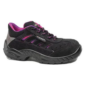 Zoe Shoe S1P SRC Zwart/Fuchsia voorkant