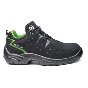 Harlem S1PL FO SR Zwart/groen voorkant