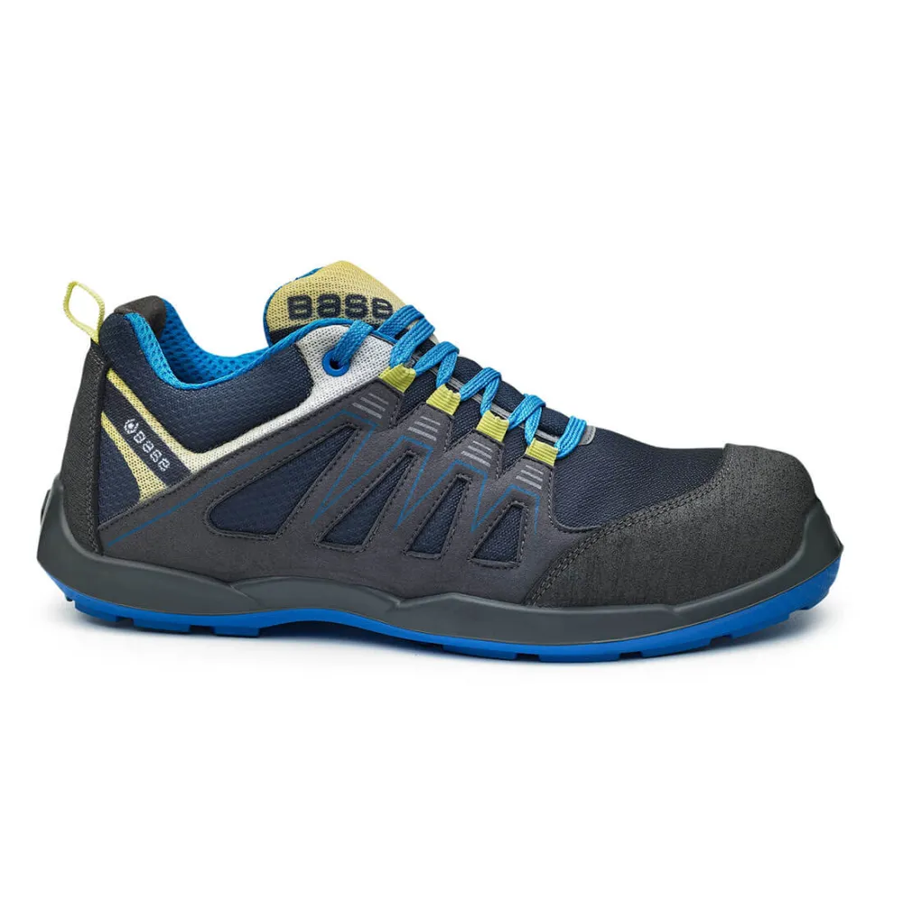Paddle Shoe S1P SRC Marine/geel voorkant