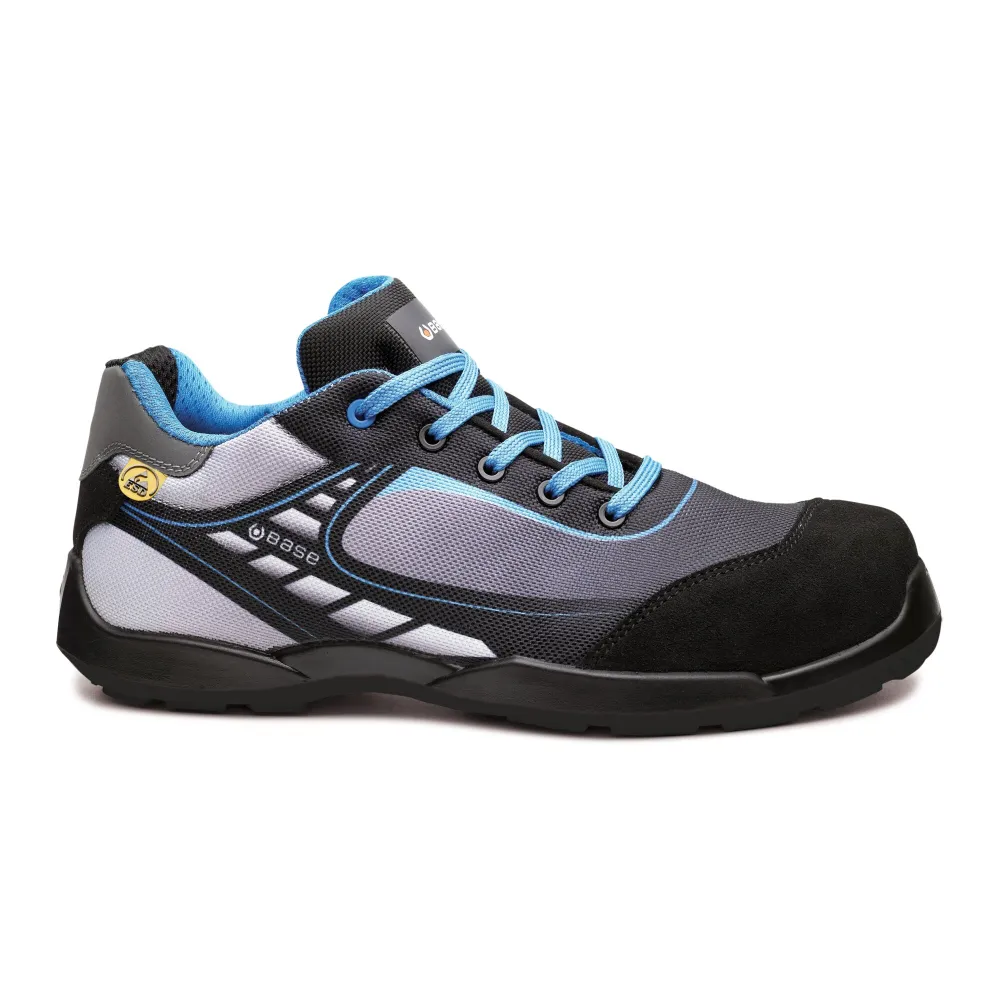 Bowling S3L ESD FO SR Zwart/blauw voorkant