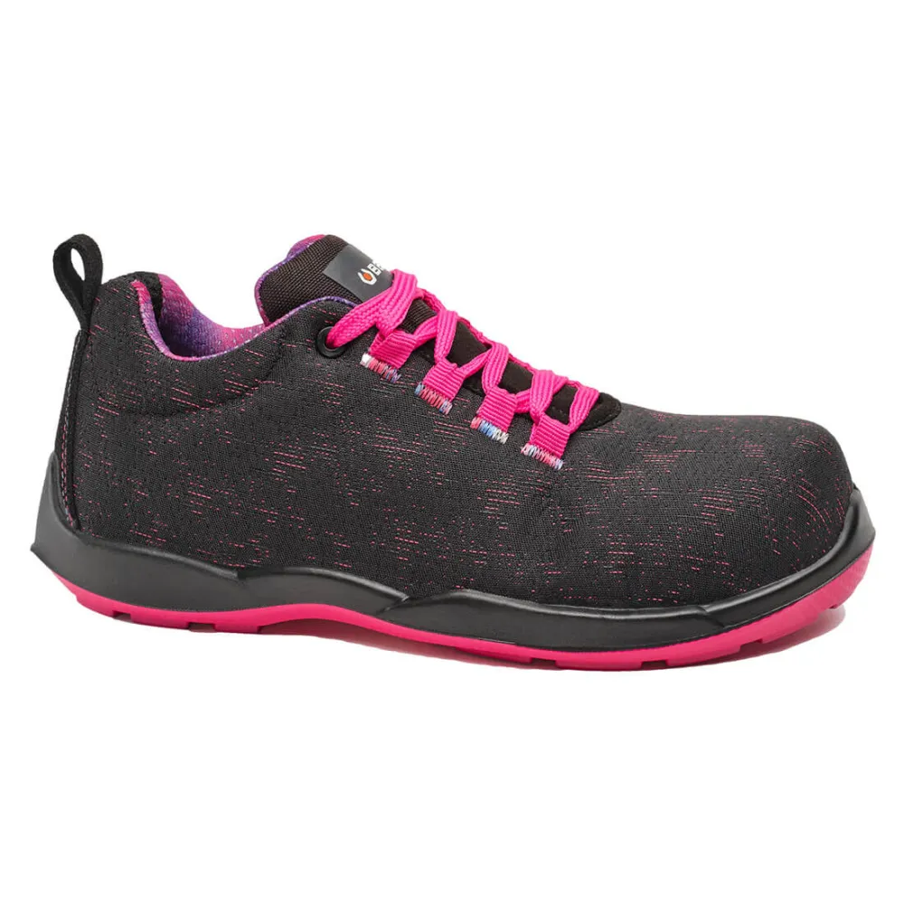 Violet Shoe S3L FO SR Zwart/Fuchsia voorkant