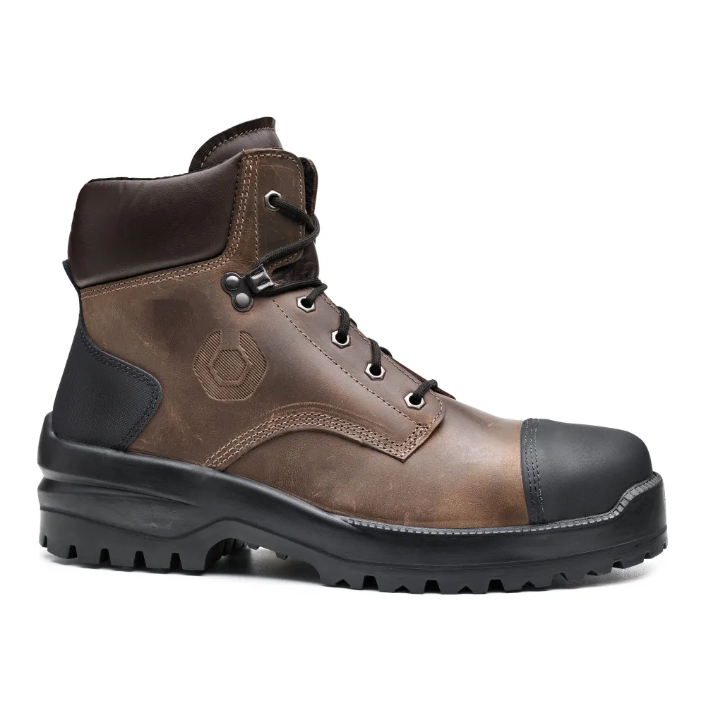 Bison Top S3L HRO CI HI LG FO SR Bruin/zwart voorkant