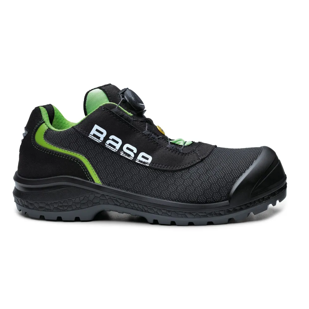 Be-Ready S1P ESD SRC Zwart/groen voorkant