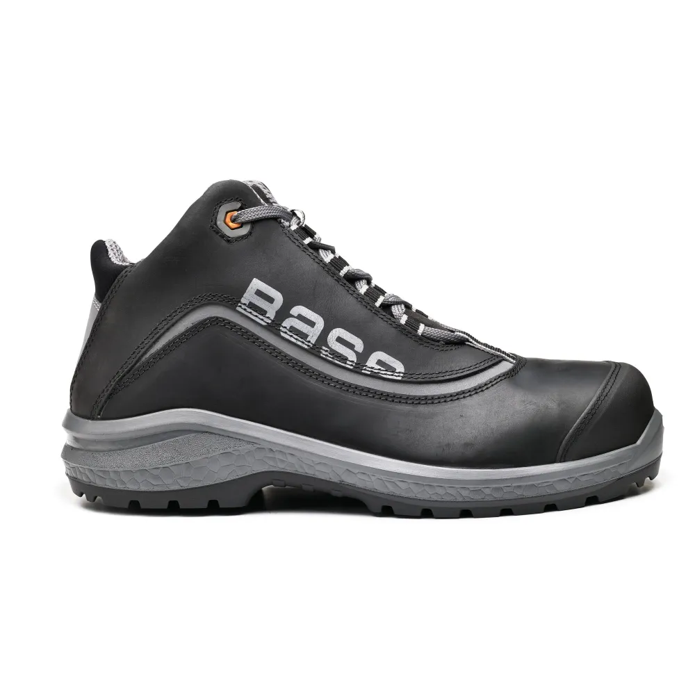Be-Free Top S3S SC LG FO SR Zwart/grijs voorkant