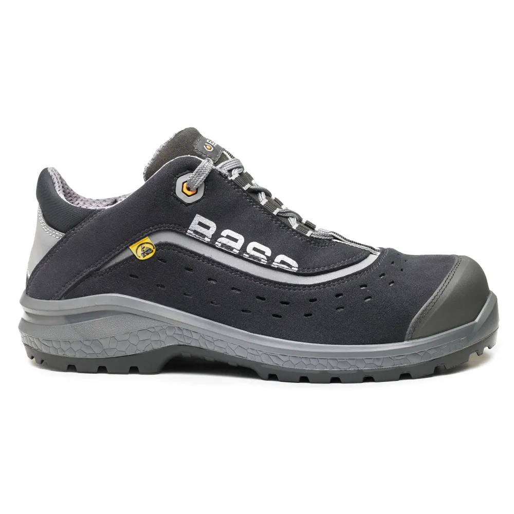 Be-Style S1 PS SC LG FO SR ESD Zwart/grijs voorkant