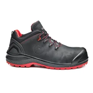 Be-Uniform Shoe S3S CI HI SC LG HRO FO SR Zwart/rood voorkant
