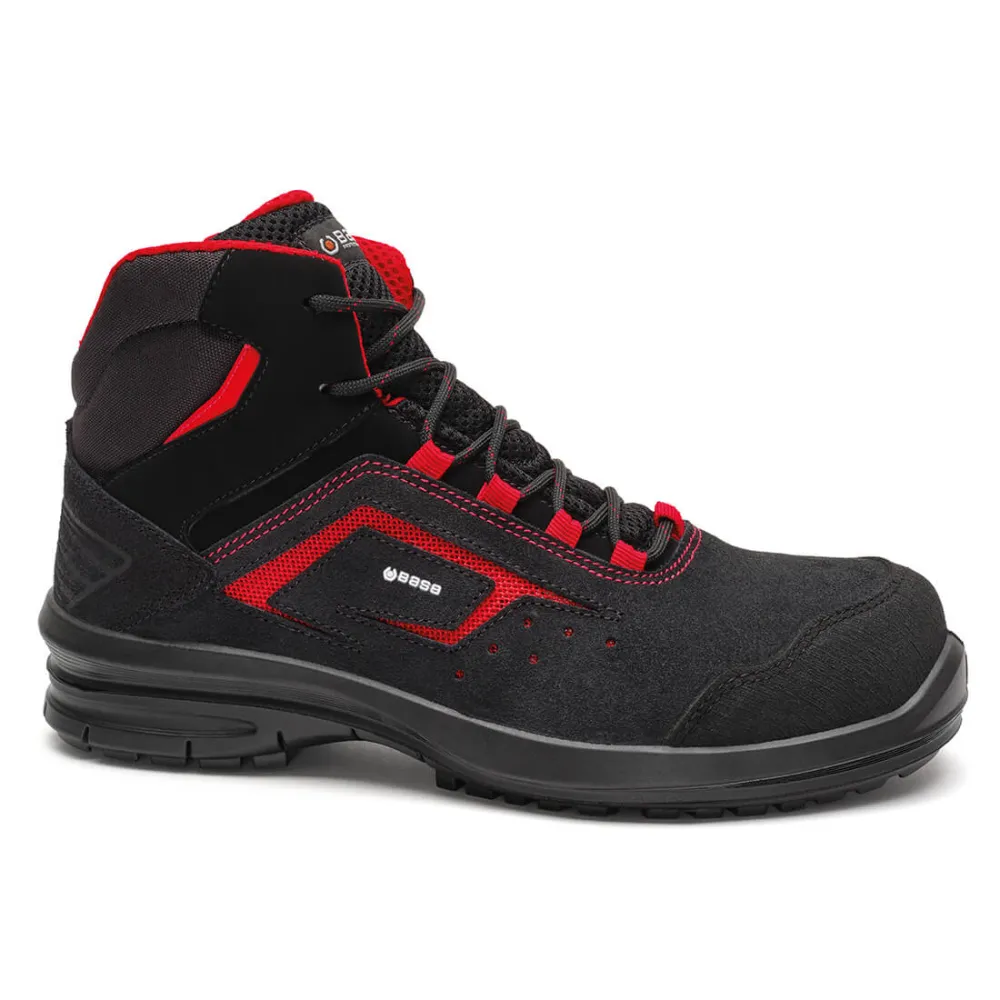 ERIS TOP Zwart/rood voorkant