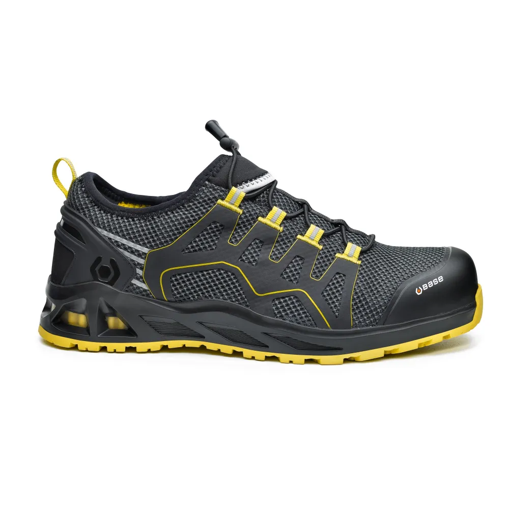 K-Balance/K-Walk S1 PS SC HRO FO SR Zwart/Geel voorkant