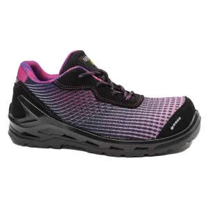 Arya Shoe S1P ESD SRC Zwart/Fuchsia voorkant