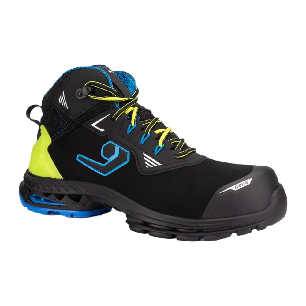 Boston S3S SC LG FO SR Zwart/groen voorkant