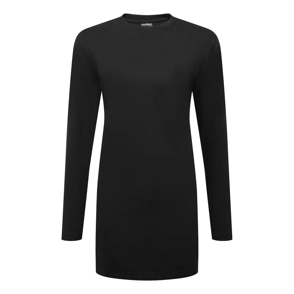 Katoenen Relaxed Fit T-shirt L/M voor dames Zwart voorkant