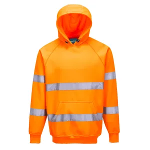 Hi-Vis Sweatshirt met capuchon Oranje voorkant