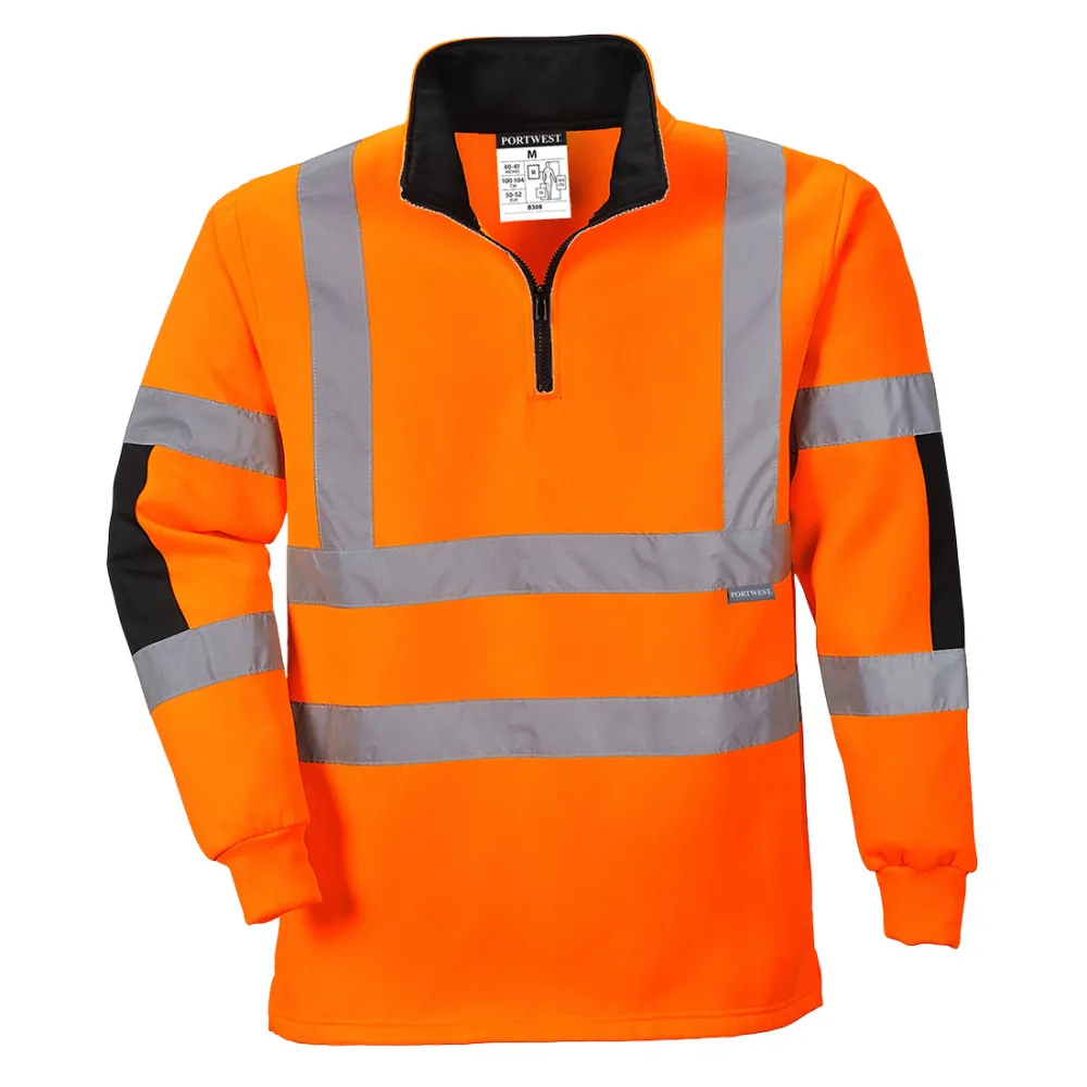 Xenon Hi-Vis Rugby Shirt Oranje voorkant