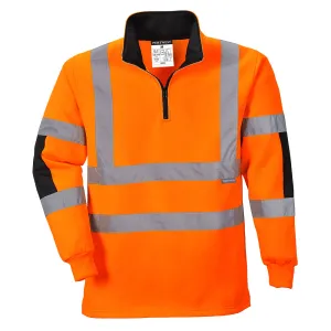 Xenon Hi-Vis Rugby Shirt Oranje voorkant