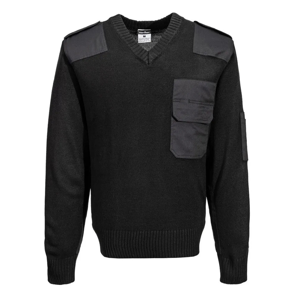 Nato Sweater Zwart voorkant