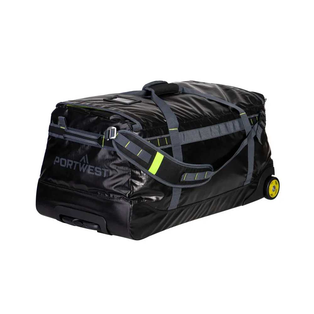 PW3 100L Waterdicht Duffle Reistas Zwart voorkant