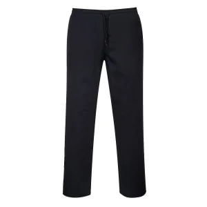 Broek met aansnoerkoord Zwart voorkant