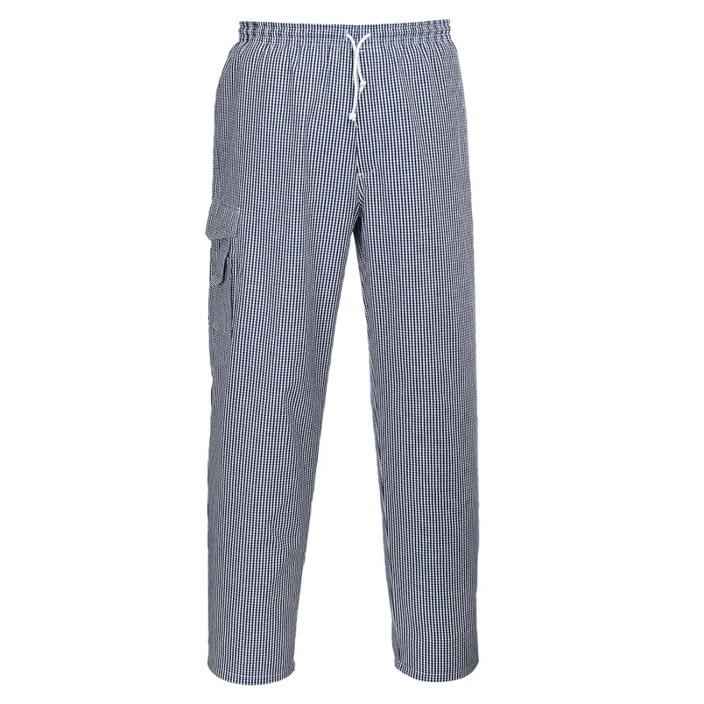 Chester koksbroek Blauwe Check voorkant