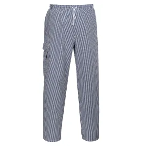 Chester koksbroek Blauwe Check voorkant