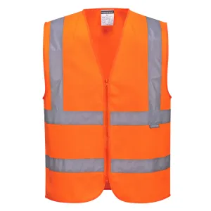 Hi-Vis Band en brace vest Oranje voorkant