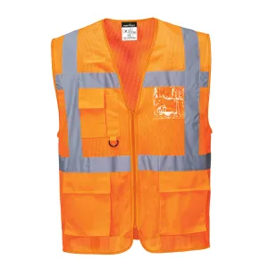 Athene Hi-Vis Mesh Executive Vest Oranje voorkant