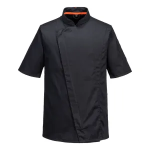 Chef's MeshAir Pro Jack Korte Mouw Zwart voorkant