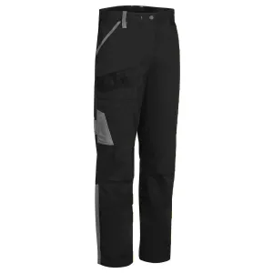 WX1 Tweekleurige Katoenen Werkbroek Zwart/grijs voorkant