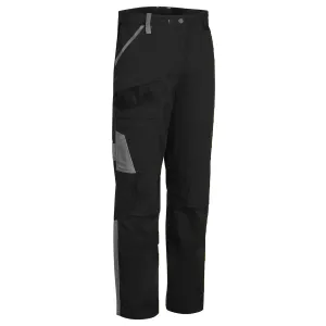WX1 Lichtgewicht katoenen werkbroek Zwart/grijs voorkant